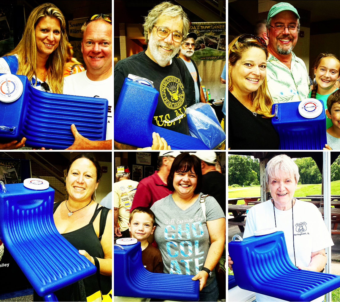 The faces of happy Cooler Insert owners who will never look back